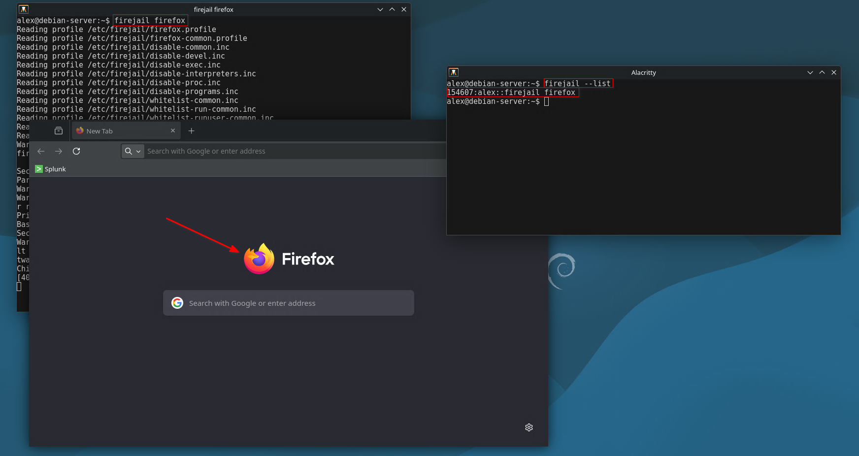 Running Firefox inside Firejail sandbox